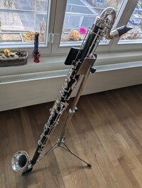 Bassklarinette deutsches System alte F. A. Uebel generalüberholt