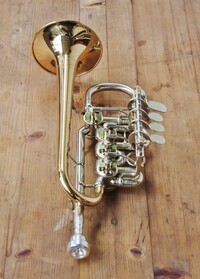 Ronald Meinl Piccolo-Trompete mit 5 Mundrohren.